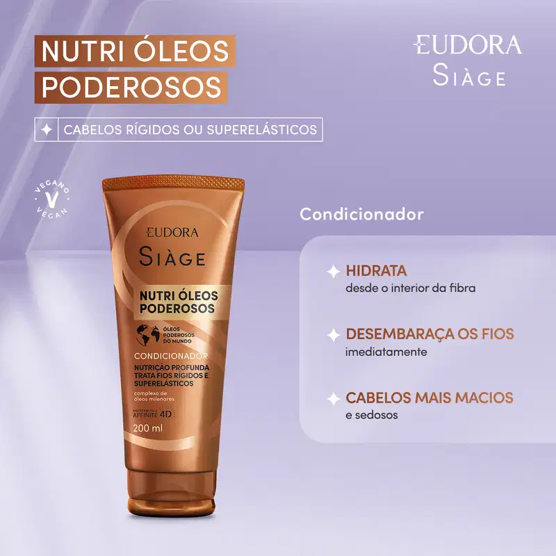 Condicionador Siàge Nutri Óleos Poderosos 200ml