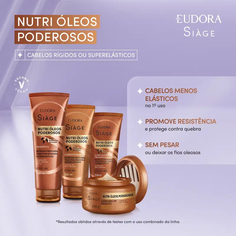Máscara Capilar Siàge Nutri Óleos Poderosos 250g