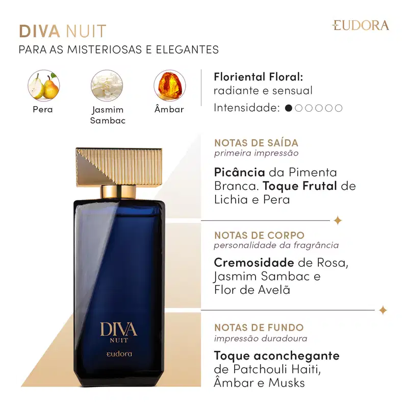 Diva Nuit Desodorante Colônia 100ml
