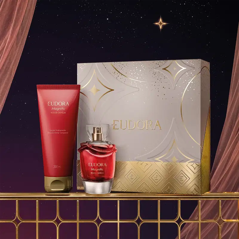 Kit Presente Natal Magnific Rouge Camélia (2 itens)