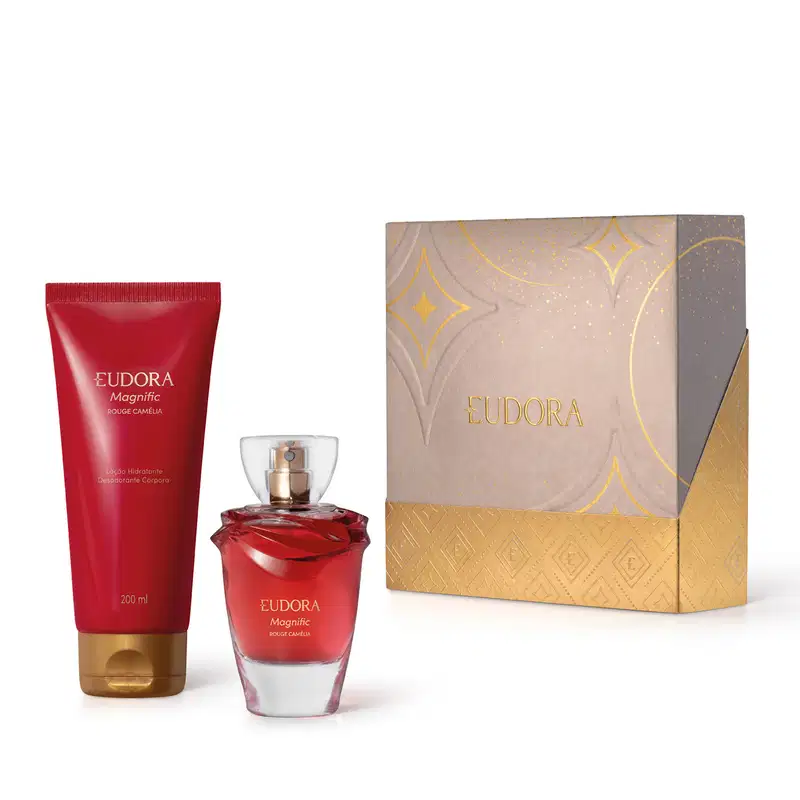 Kit Presente Natal Magnific Rouge Camélia (2 itens)