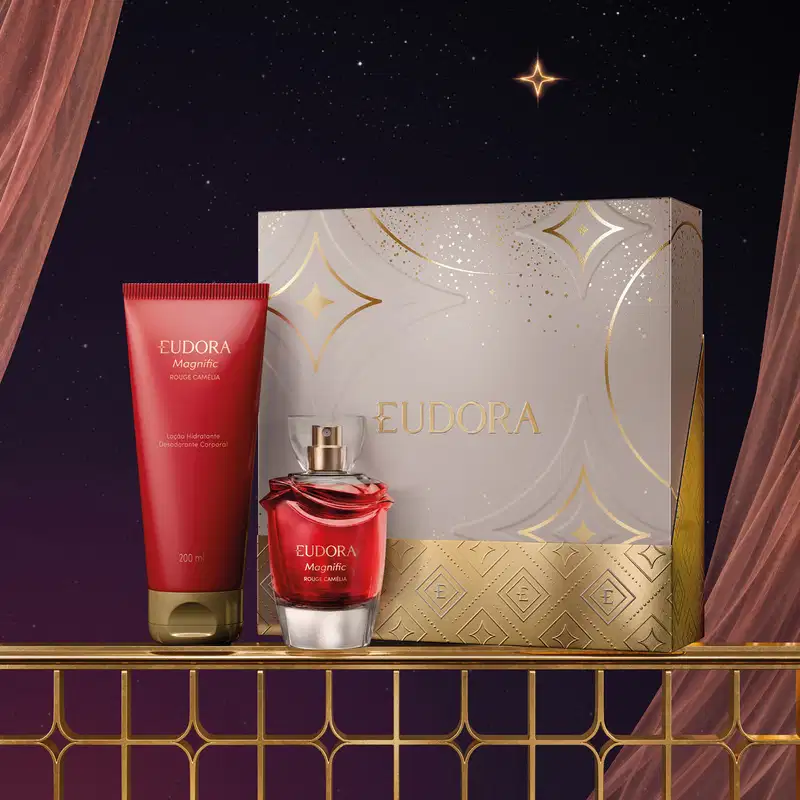 Kit Presente Natal Magnific Rouge Camélia (2 itens)