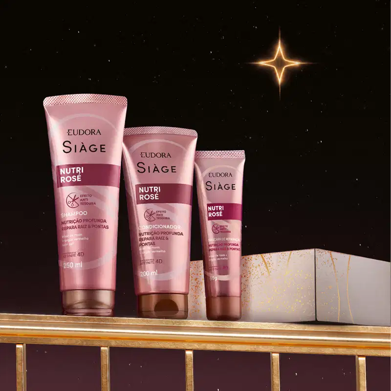 Kit Presente Natal Siàge Nutri Rosé (3 itens)