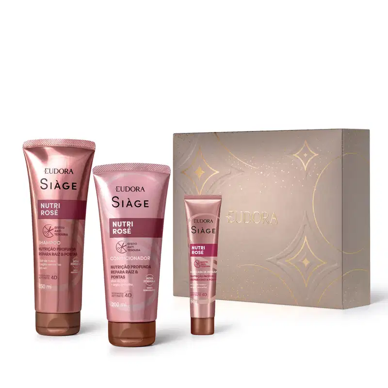 Kit Presente Natal Siàge Nutri Rosé (3 itens)