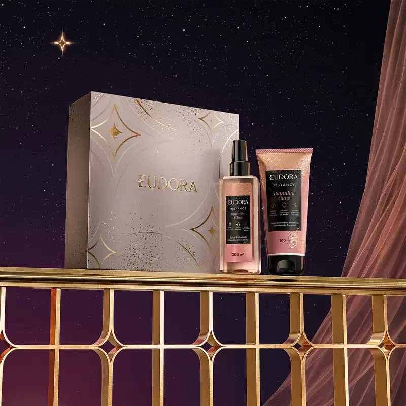 Kit Presente Natal Instance Baunilha Glow (2 itens)