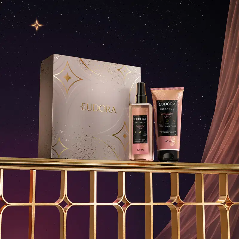 Kit Presente Natal Instance Baunilha Glow (2 itens)
