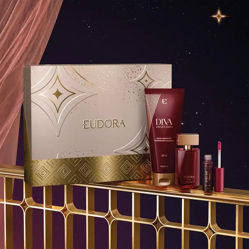 Conjunto Eudora Diva Esplêndida Presente Natal (3 Produtos)