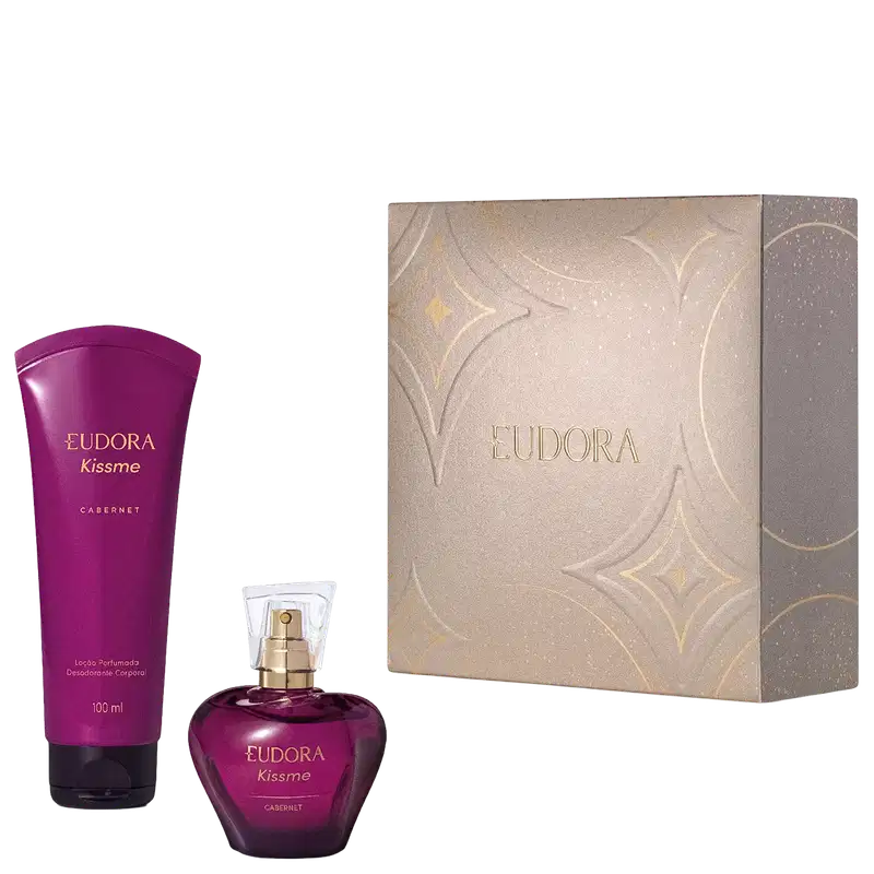 Kit Presente Natal Eudora Kiss Me Cabernet (2 itens)