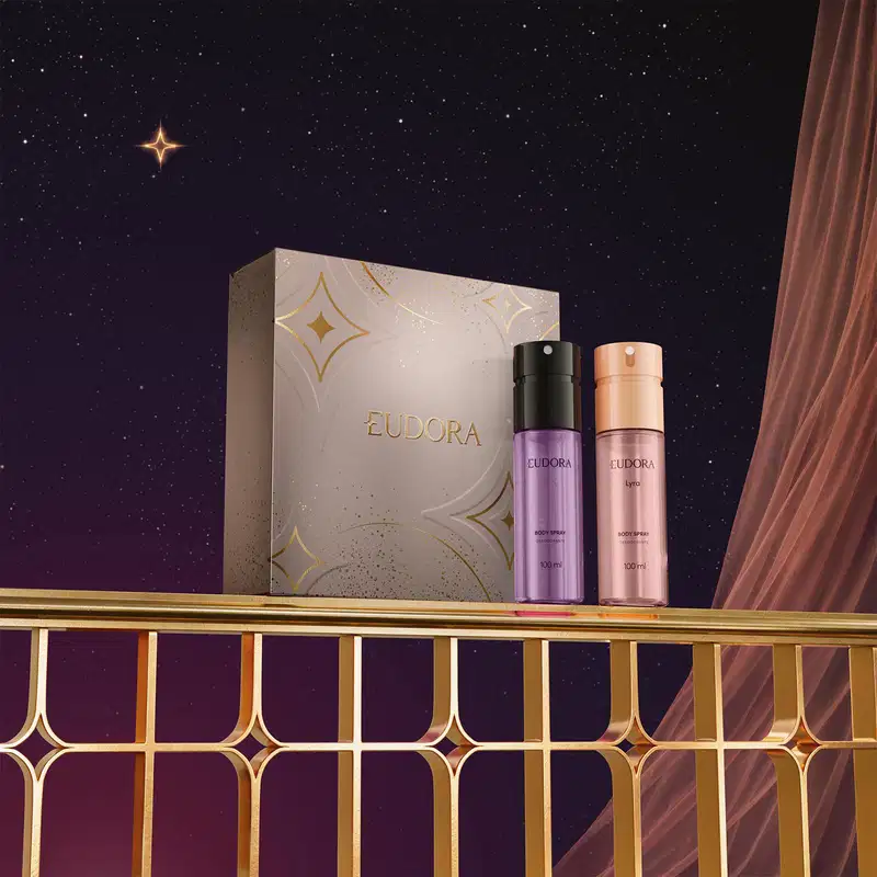 Kit Presente Natal Eudora Duo Body Sprays (2 itens)