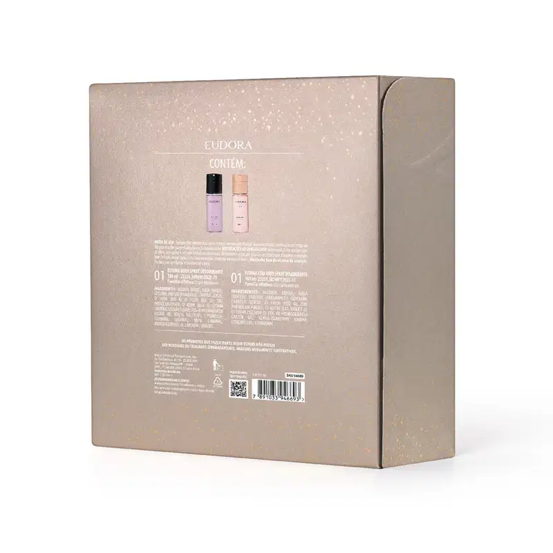 Kit Presente Natal Eudora Duo Body Sprays (2 itens)