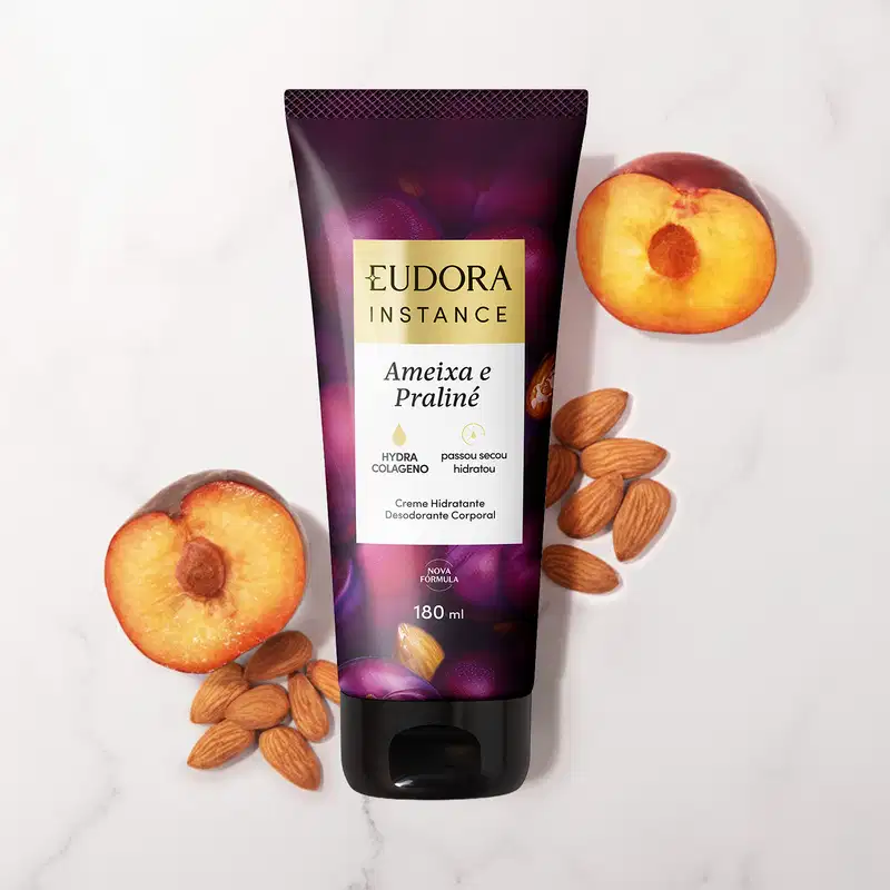 Creme Hidratante Desodorante Corporal Instance Ameixa e Praliné 180ml