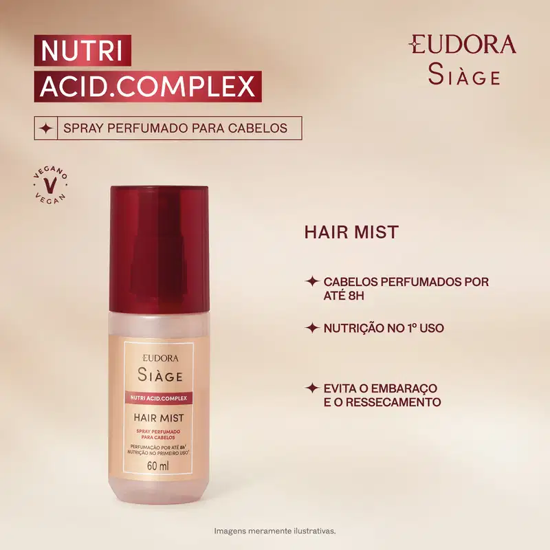 Eudora Siàge Spray Perfumado Nutri Acid 60ml