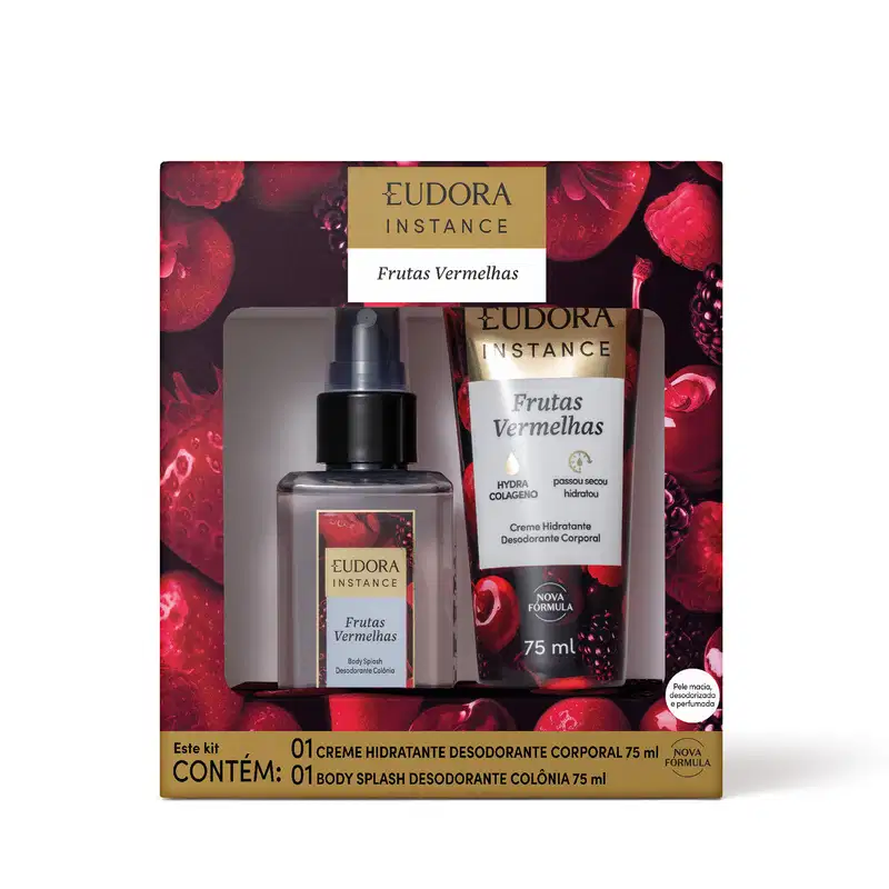 Kit Eudora Instance Frutas Vermelhas (2 itens)