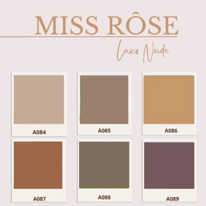 MISS RÔSE - Esmalte Cremoso - Coleção Luxo Nude - A088 - 12ml