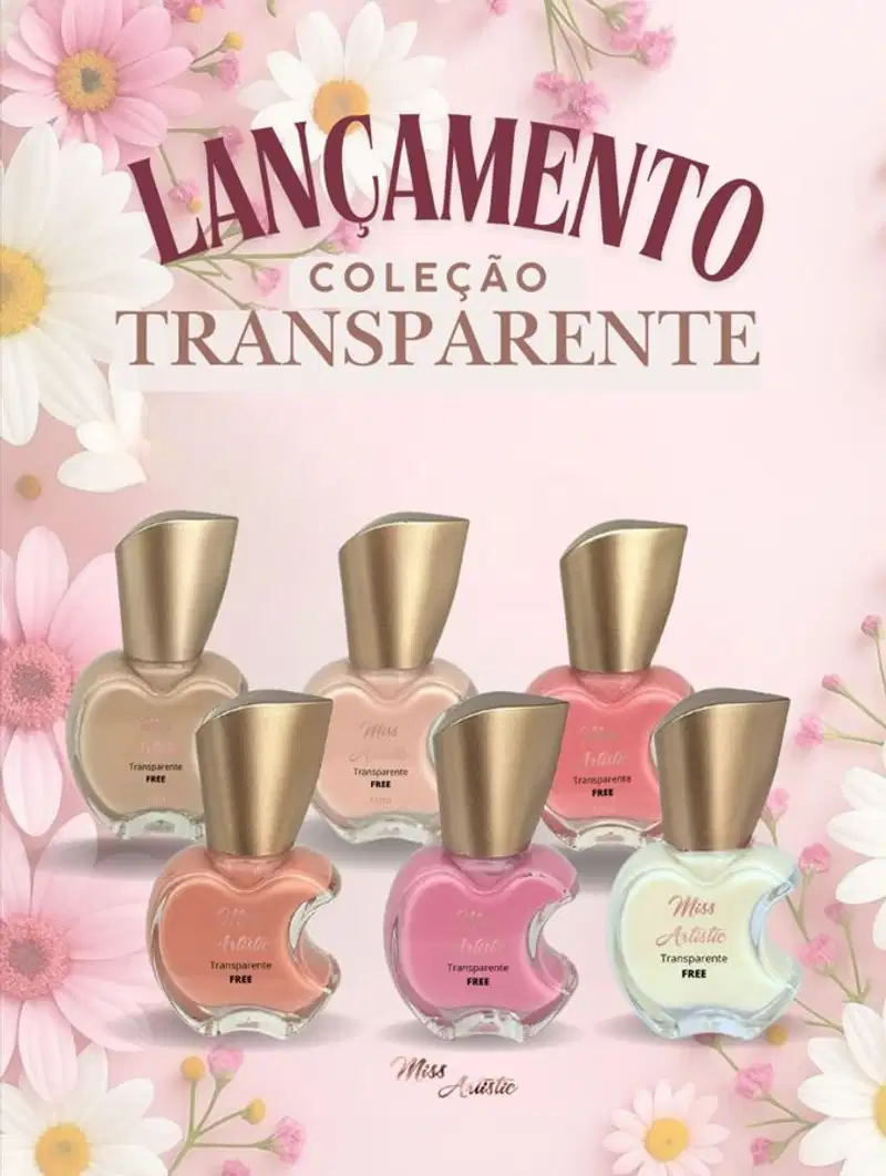MISS ARTISTIC -  Esmalte Transparente FREE - Novo Amanhecer - 12ml
