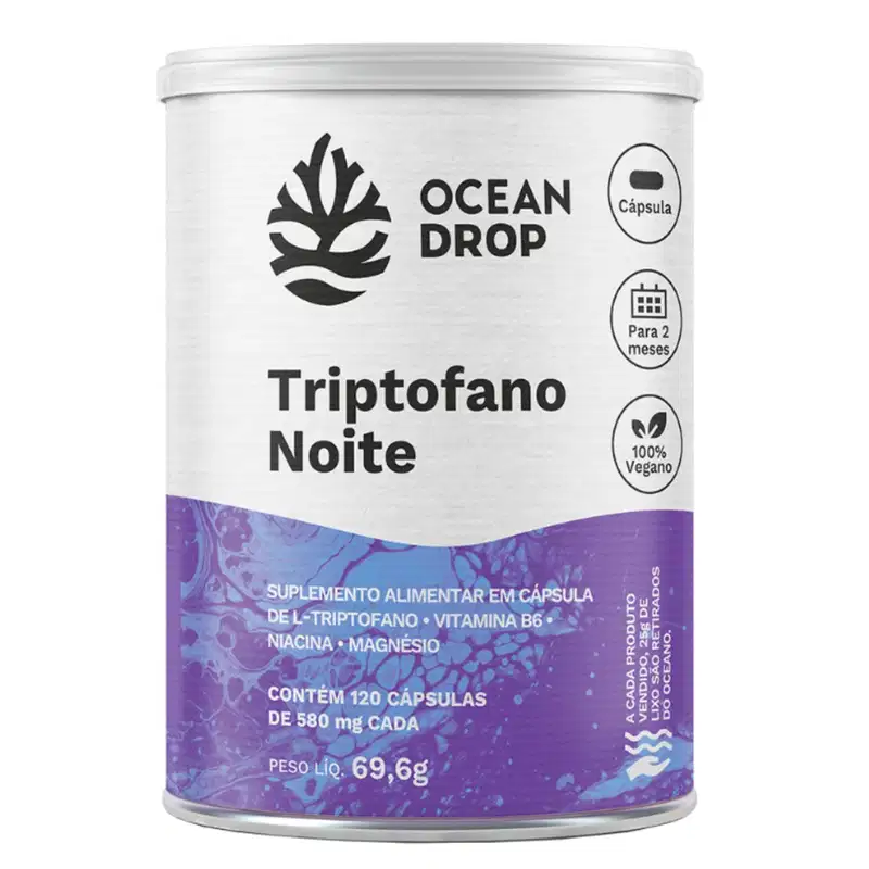 Triptofano Noite 120 caps Ocean Drop