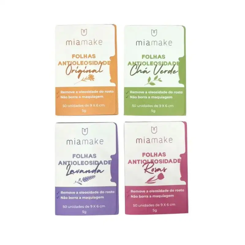 Folhas Antioleosidade Mia Make - ROSAS