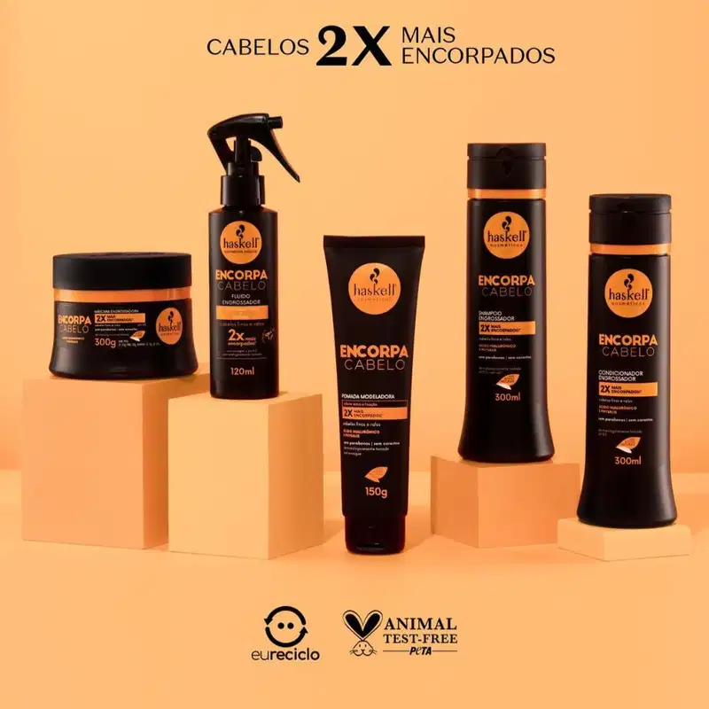 Máscara Engrossadora Haskell Encorpa Cabelo 300g