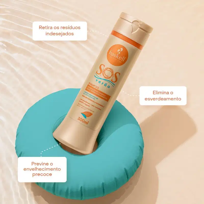 Kit Haskell S.O.S Verão Shampoo e Máscara de Tratamento 300ml/g