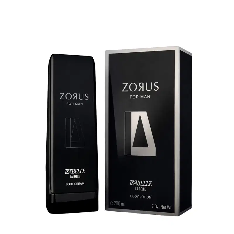 Loção Hidratante Corporal Isabelle La Belle Zorus for Man, 200ml.