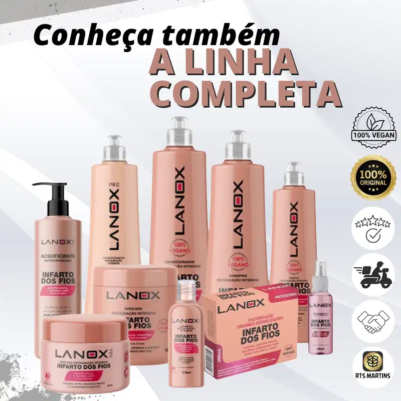 Acidificante Antiporosidade Infarto dos Fios Lanox Pro 300ml