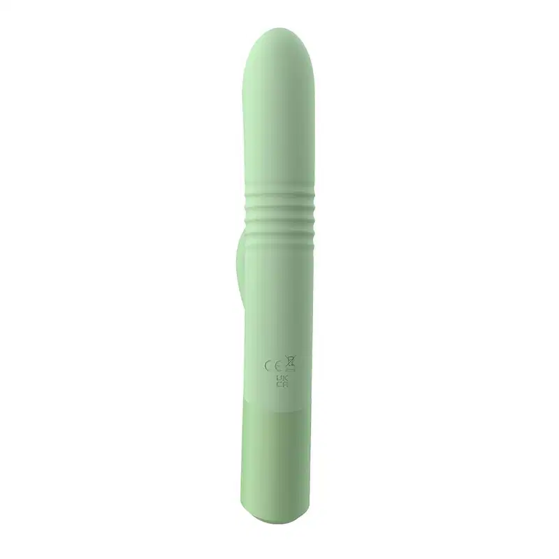 Vibrador Recarregável com Movimento de Vai e Vem Extase Linha Wellness - Verde