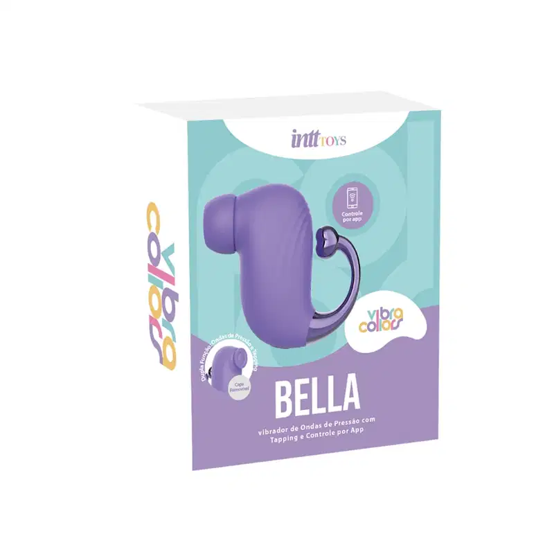 Vibrador Bella por Ondas de Pressão com Tapping e Controle Via App Intt - Roxo