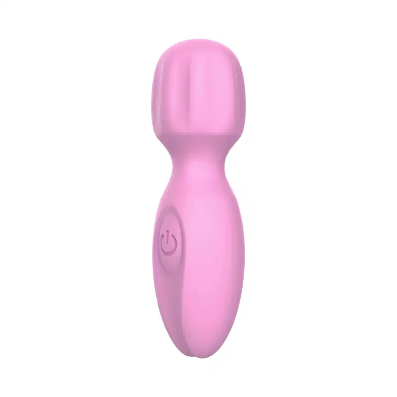 Vibrador Varinha Mágica Recarregável com 10 Modos de Vibração e Toque Aveludado Intt - Rosa