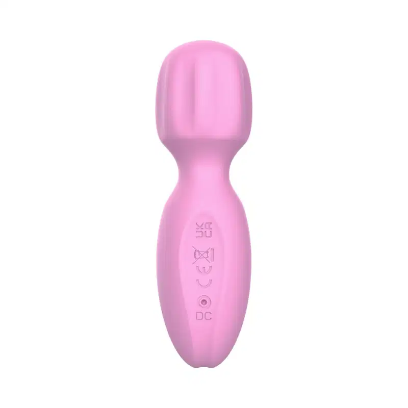 Vibrador Varinha Mágica Recarregável com 10 Modos de Vibração e Toque Aveludado Intt - Rosa