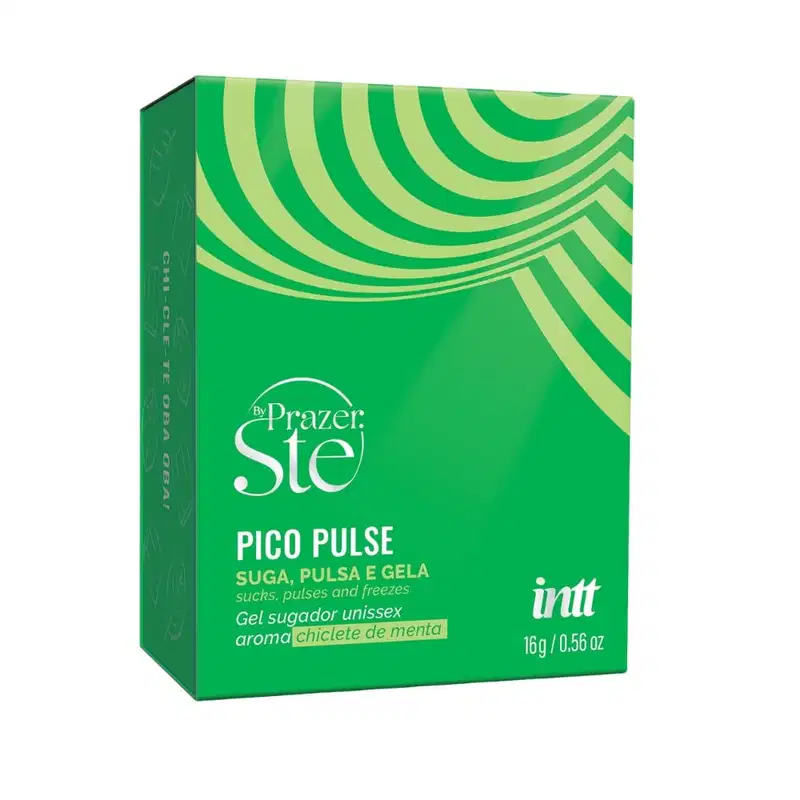Pico Pulse Gel que Suga Pulsa Vibra e Sensibiliza intt Chiclete de Menta