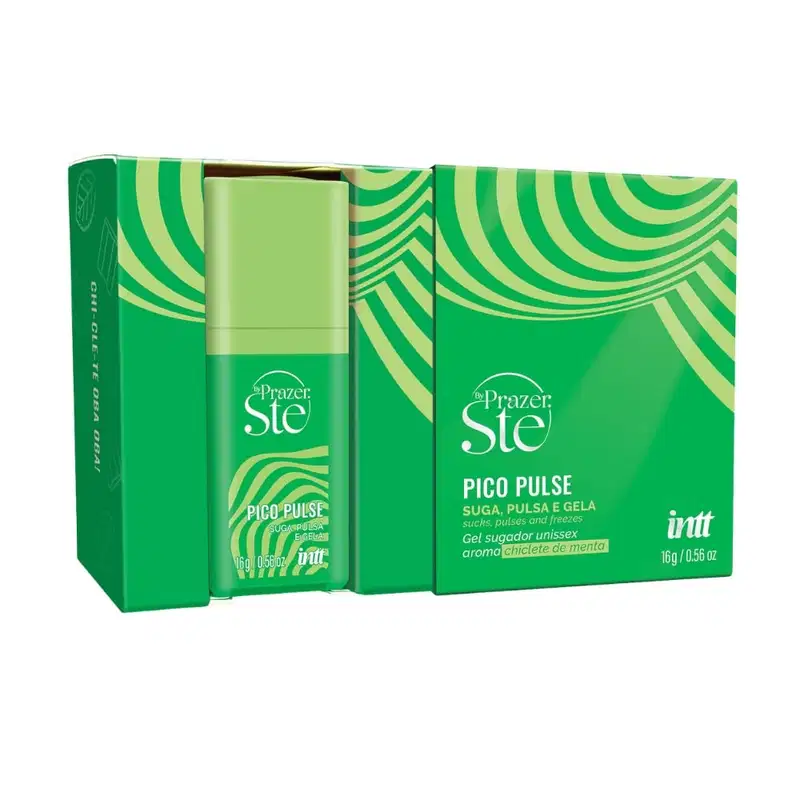 Pico Pulse Gel que Suga Pulsa Vibra e Sensibiliza intt Chiclete de Menta