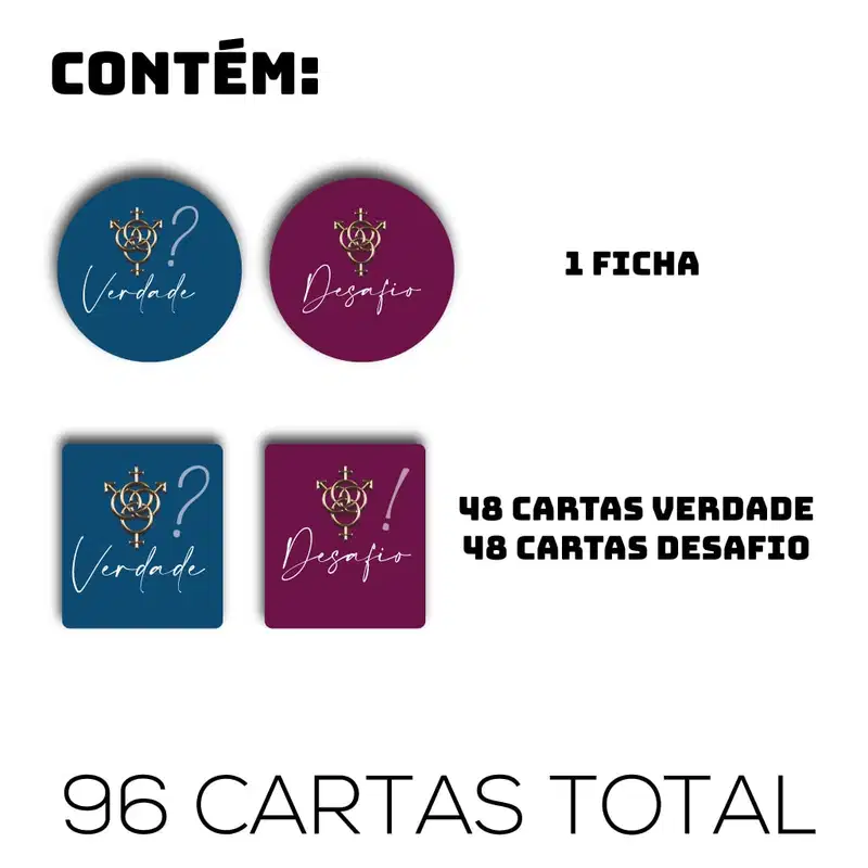 Verdade ou Desafio Jogo Erótico Para Casal ou Grupo