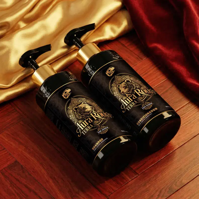 Kit Shampoo e Condicionador Castanho Aura Rouge Terra Kamaleão Color