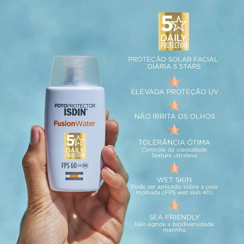 Kit ISDIN Fotoprotector Fusion Water FPS 60 + Transparent Spray FPS 50 (2 Produtos)