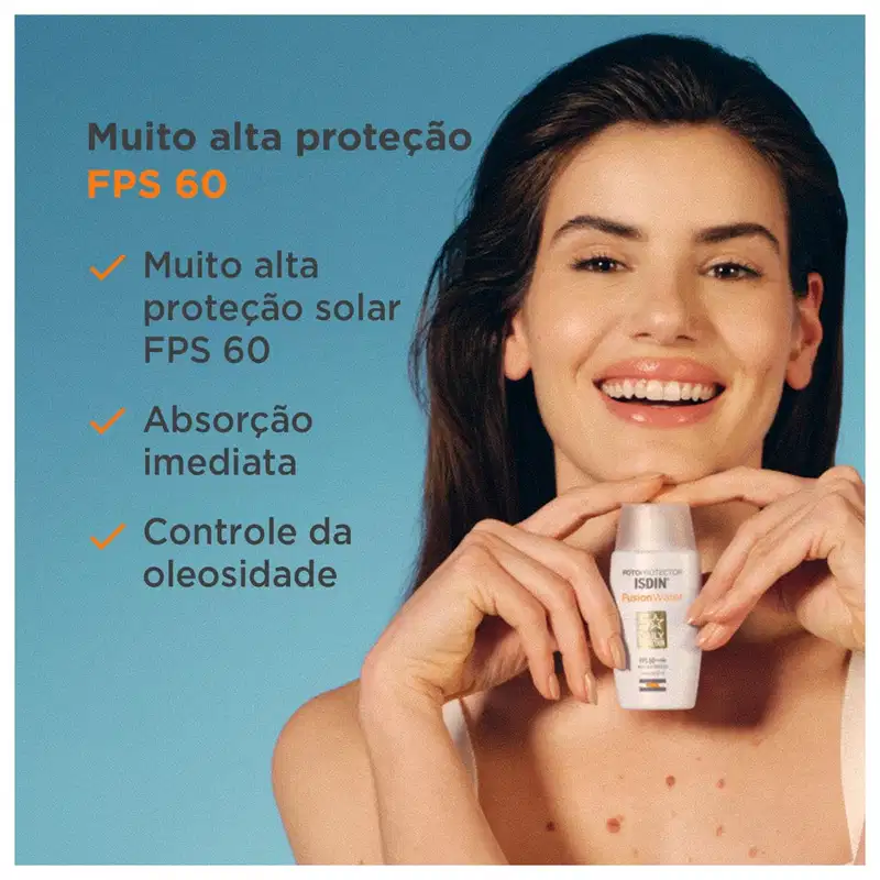 Kit ISDIN Fotoprotector Fusion Water FPS 60 + Transparent Spray FPS 50 (2 Produtos)