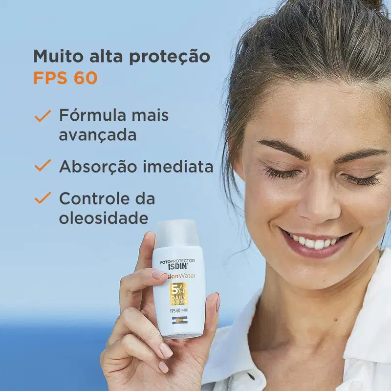Kit ISDIN Fotoprotector Fusion Water FPS 60 + Transparent Spray FPS 50 (2 Produtos)