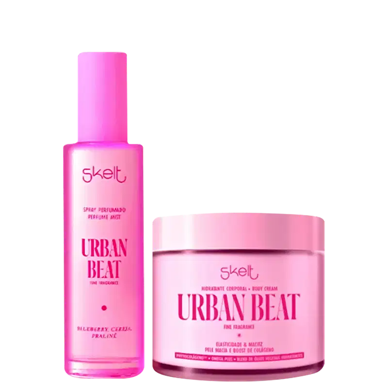 Kit Skelt Urban Beat - Hidratante Corporal Body Cream + Perfume Mist (2 Produtos)