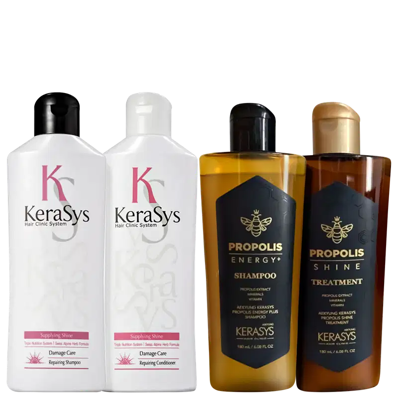 Kit Kerasys Própolis + Repairing Quarteto (4 Produtos)