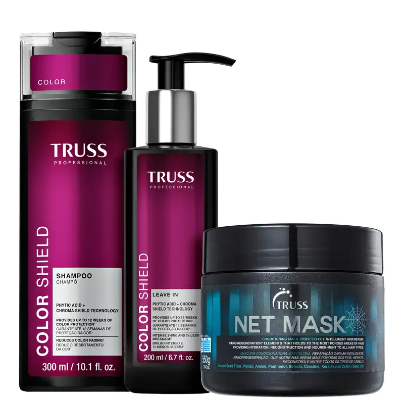 Kit Truss Color Shield - Shampoo 300ml & Leave-In 200ml + Net Mask 550g