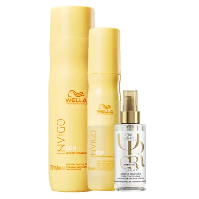 Kit Wella Professionals Invigo Sun & Oil Reflections Light Trio (3 Produtos)