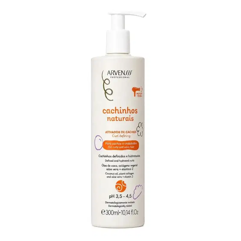 Kit Arvensis Cachinhos Naturais - Shampoo & Condicionador 300ml + Ativador Ondulados 300ml + Geleia Suave Fixação 300g