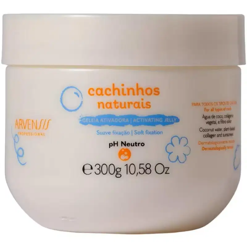 Kit Arvensis Cachinhos Naturais - Shampoo & Condicionador 300ml + Geleia Suave Fixação 300g