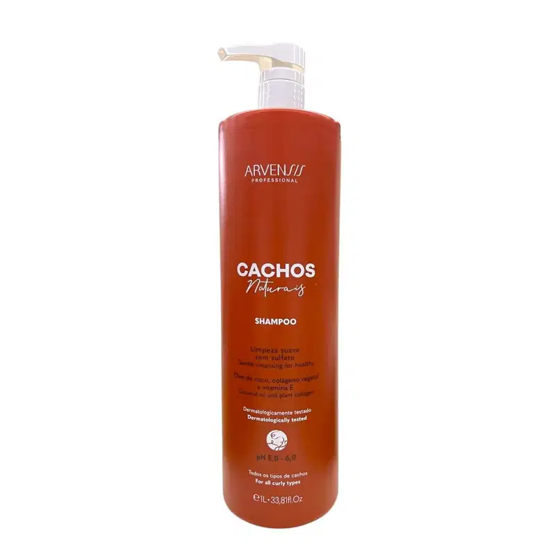 Kit Arvensis Professional Cachos Naturais - Shampoo 1L + Co-Wash 300ml + Máscara 500g