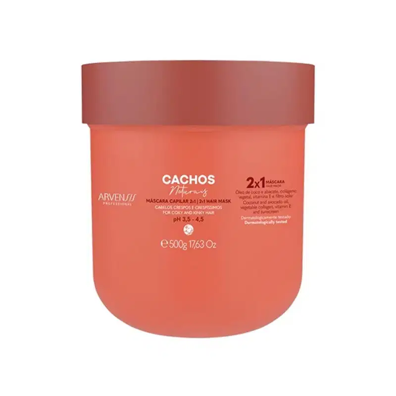 Kit Arvensis Cachos Naturais - Shampoo 1L + Co-Wash 300ml + Máscara Capilar 2x1 500g
