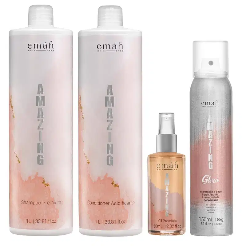 Kit Emáh Amazing Super Oil Antifrizz (4 Produtos)