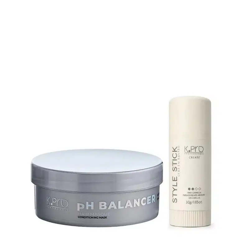 Kit K.Pro pH Balancer - Máscara 165g + Style Stick 30g