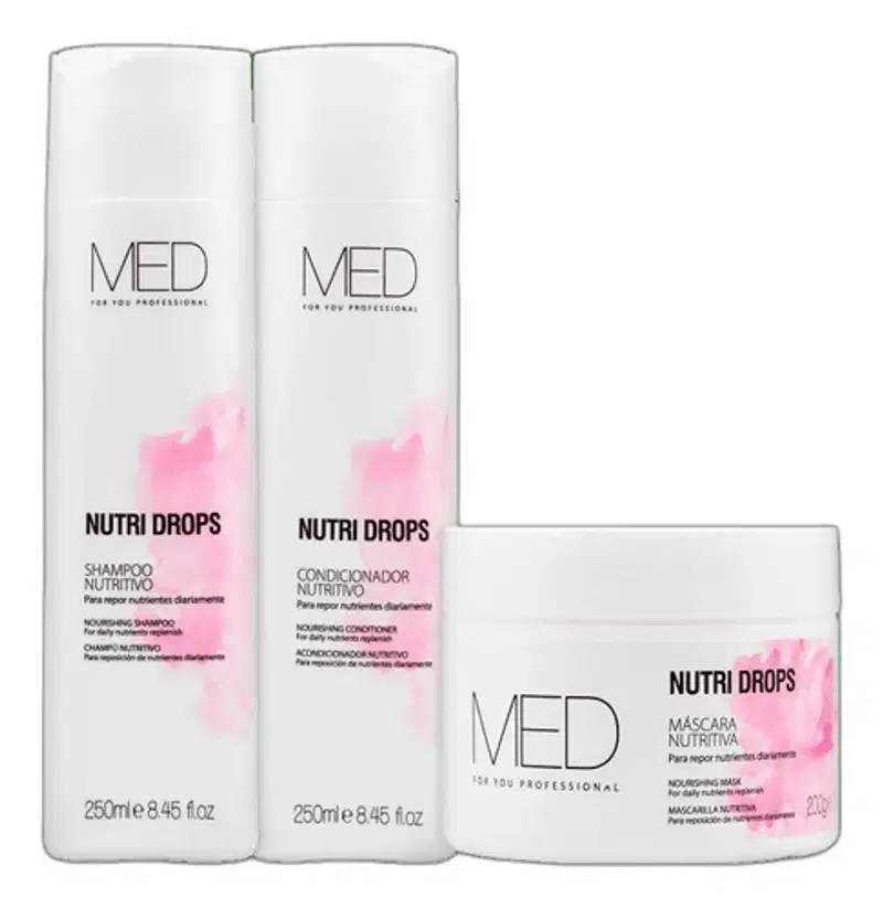 Kit Med For You Nutri Drops(shampoo,condicionador E Máscara)