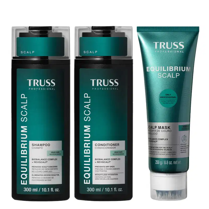 Truss Equilibrium Scalp Kit Shampoo Condicionador e Máscara 250g