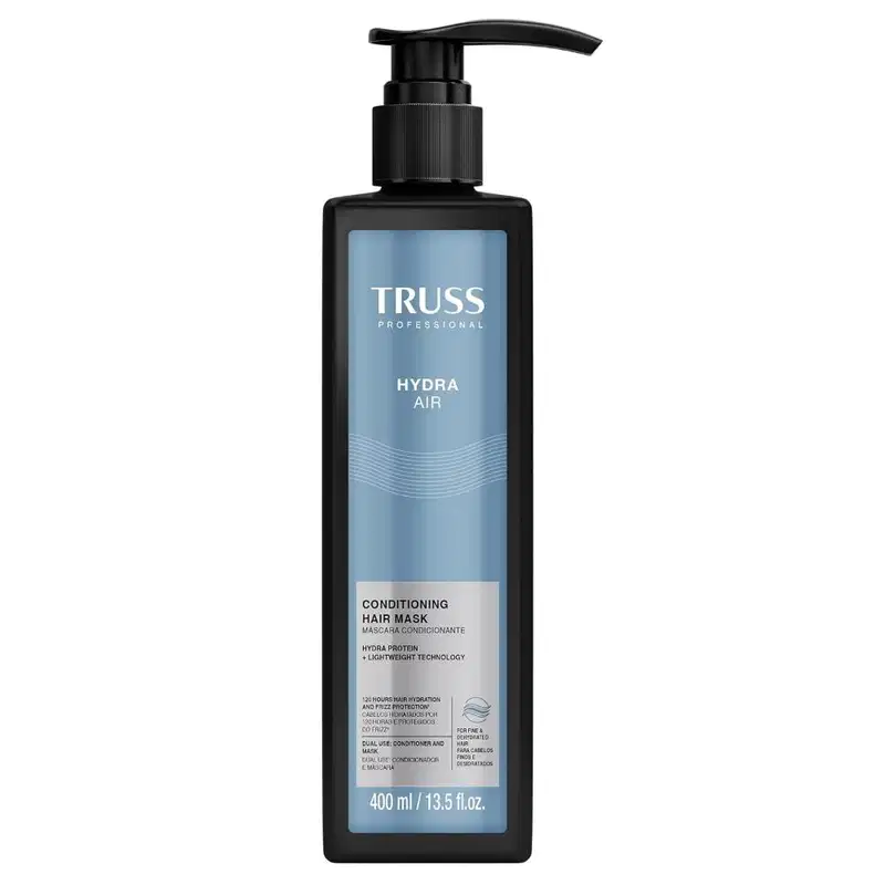 Kit Truss Hydra Air - Shampoo 1L + CondMask 400ml + Hair Protector 250ml + Válvula Pump