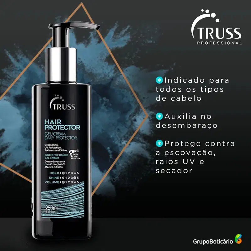 Kit Truss Hydra Air - Shampoo 300ml + CondMask 200ml + Bruma150ml + Hair Protector 250ml